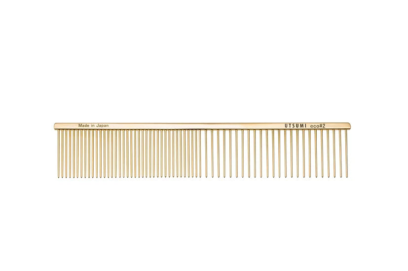 utsumi 内海 コーム ECO2 ハーフハーフ ゴールド UTSUMI ECO #2 Comb