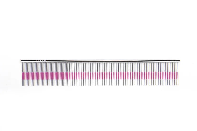 UTSUMI 9 Wide Quarter Pink Line Comb UTSUMI 9 Wide Quarter Pink Line Comb